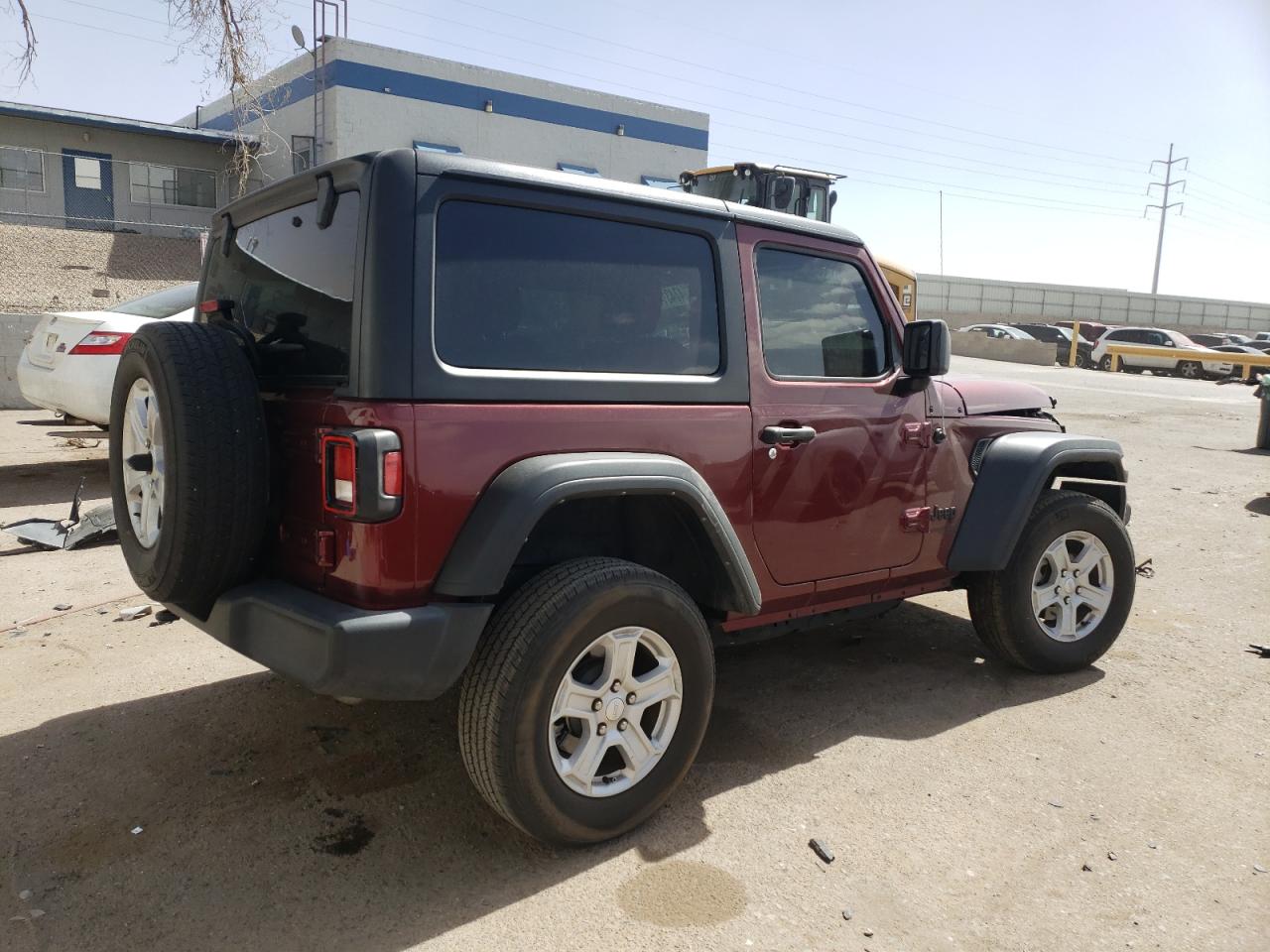 2021 Jeep Wrangler VIN 1C4HJXAG8MW817482 Copart auction photo, front end damage thumbnail 3