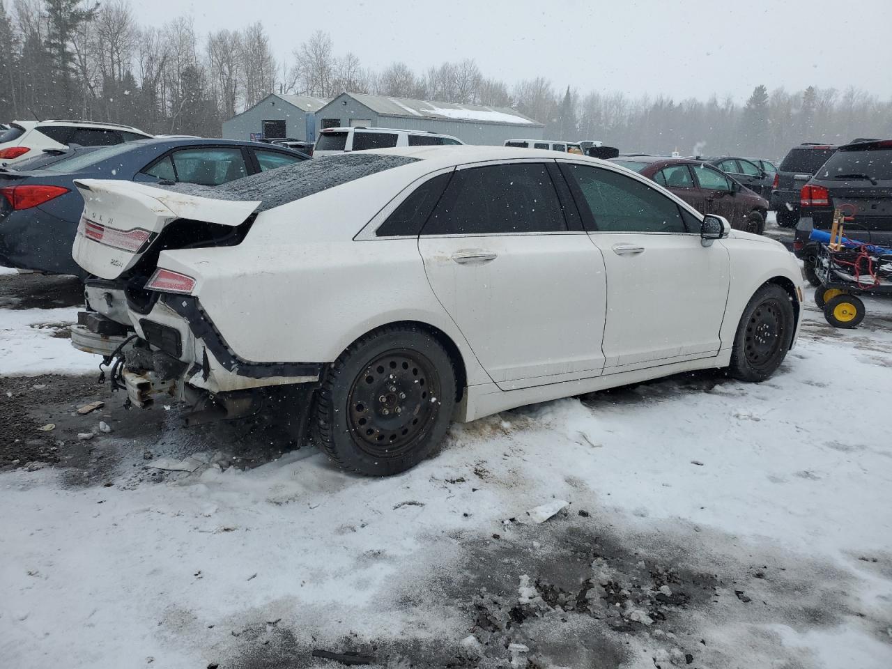 2016 Lincoln MKZ VIN 3LN6L2LU5GR605763 Copart auction photo, rear end / mechanical damage thumbnail 3