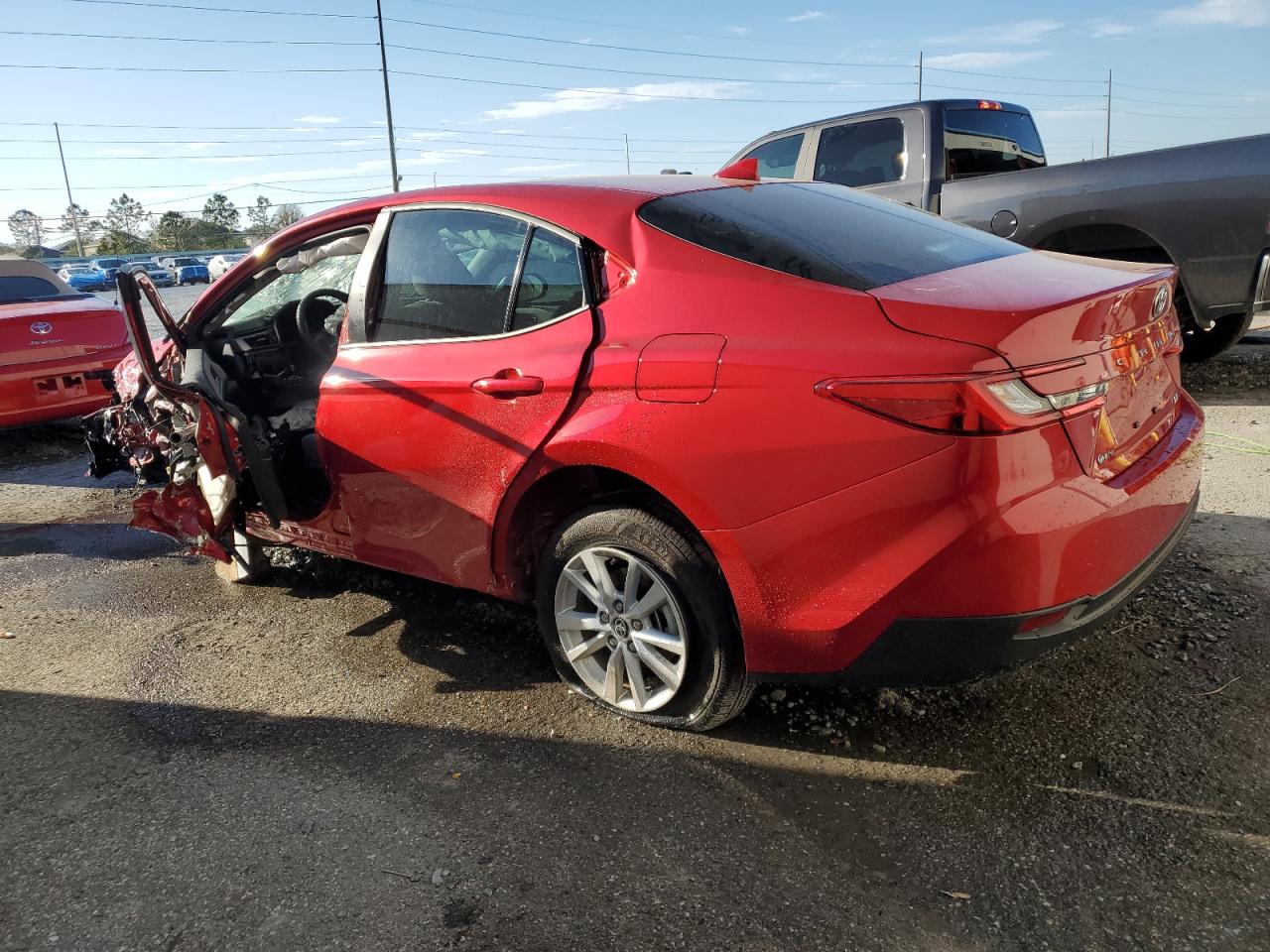 2025 Toyota Camry VIN 4T1DAACK1SU060006 Copart auction photo, side / undercarriage damage thumbnail 2