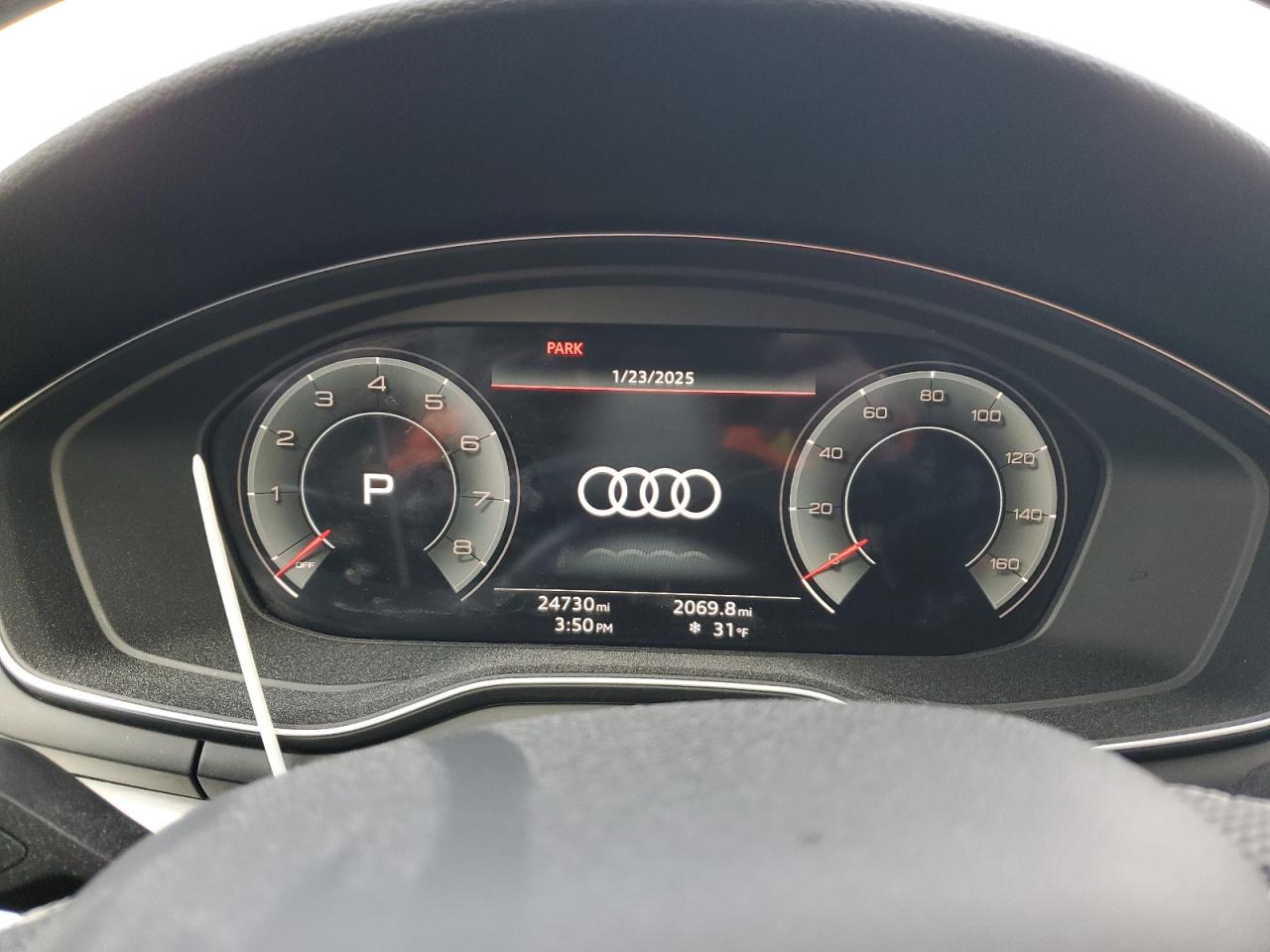 2023 Audi A5 VIN WAUFACF51PA021825 Copart auction photo, front end / minor dent/scratches damage thumbnail 9