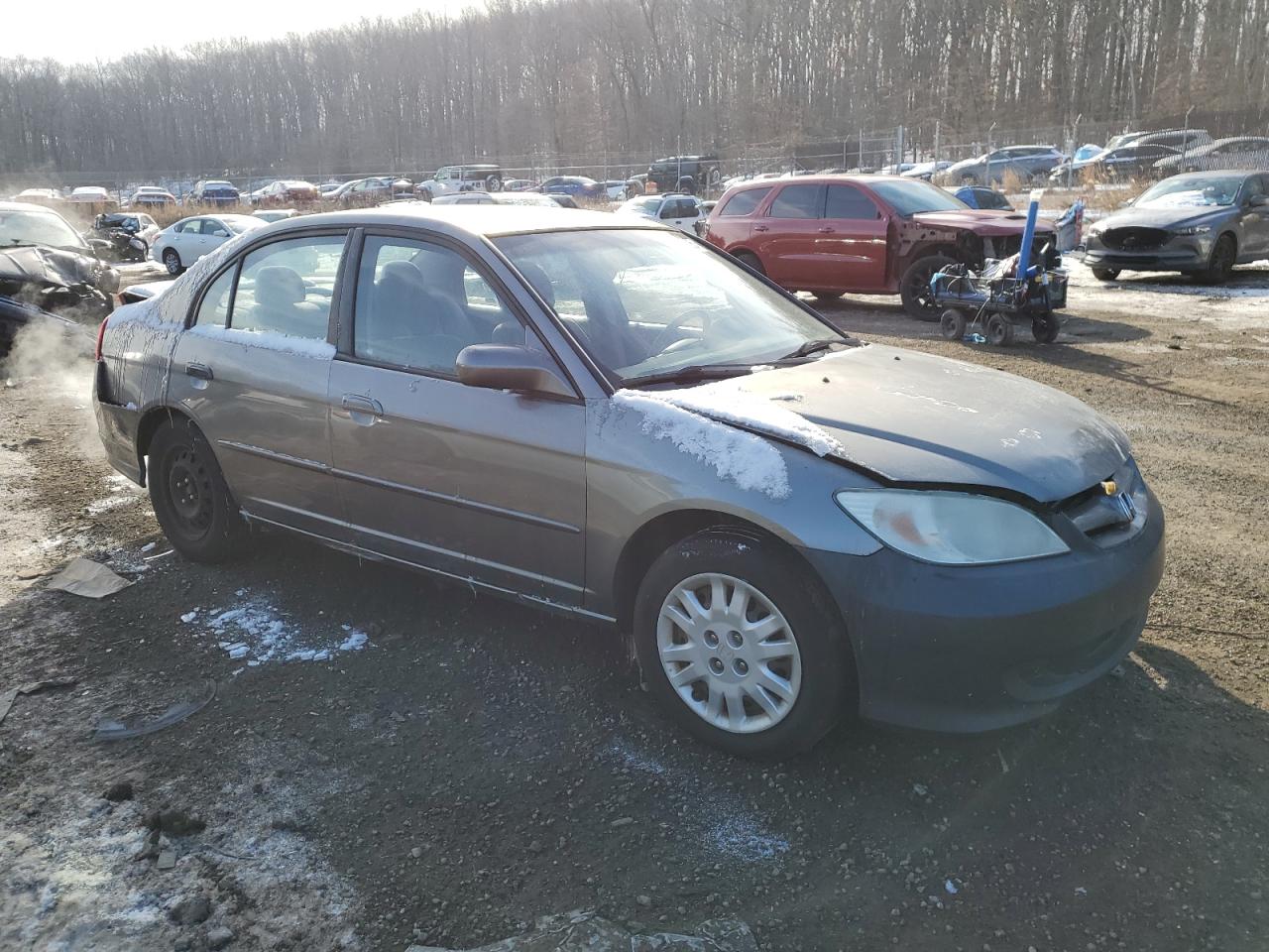 2004 Honda Civic VIN 2HGES16594H538059 Copart auction photo, rear end / minor dent/scratches damage thumbnail 4