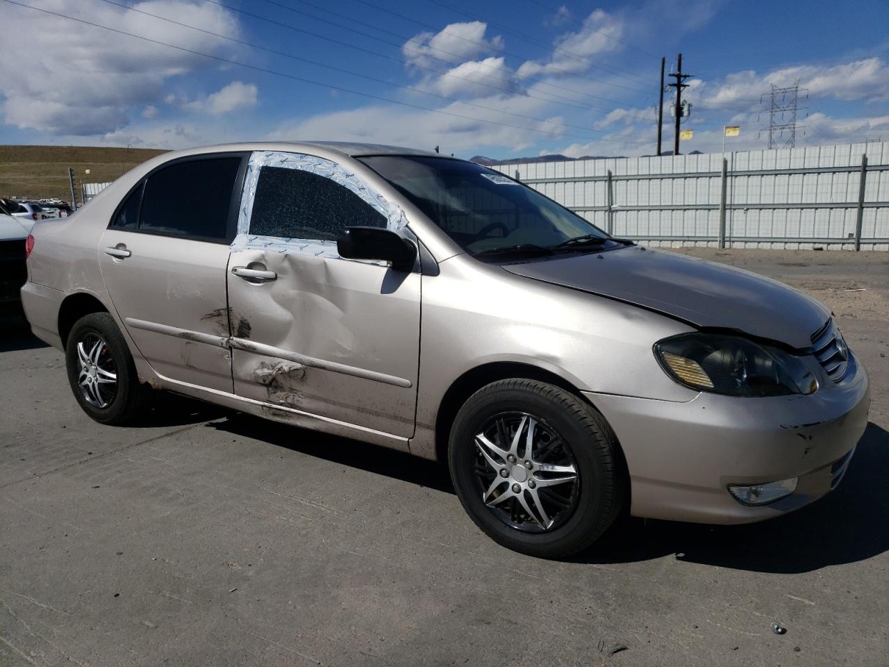 2003 Toyota Corolla VIN 1NXBR32EX3Z091621 Copart auction photo, side / rear end damage thumbnail 4