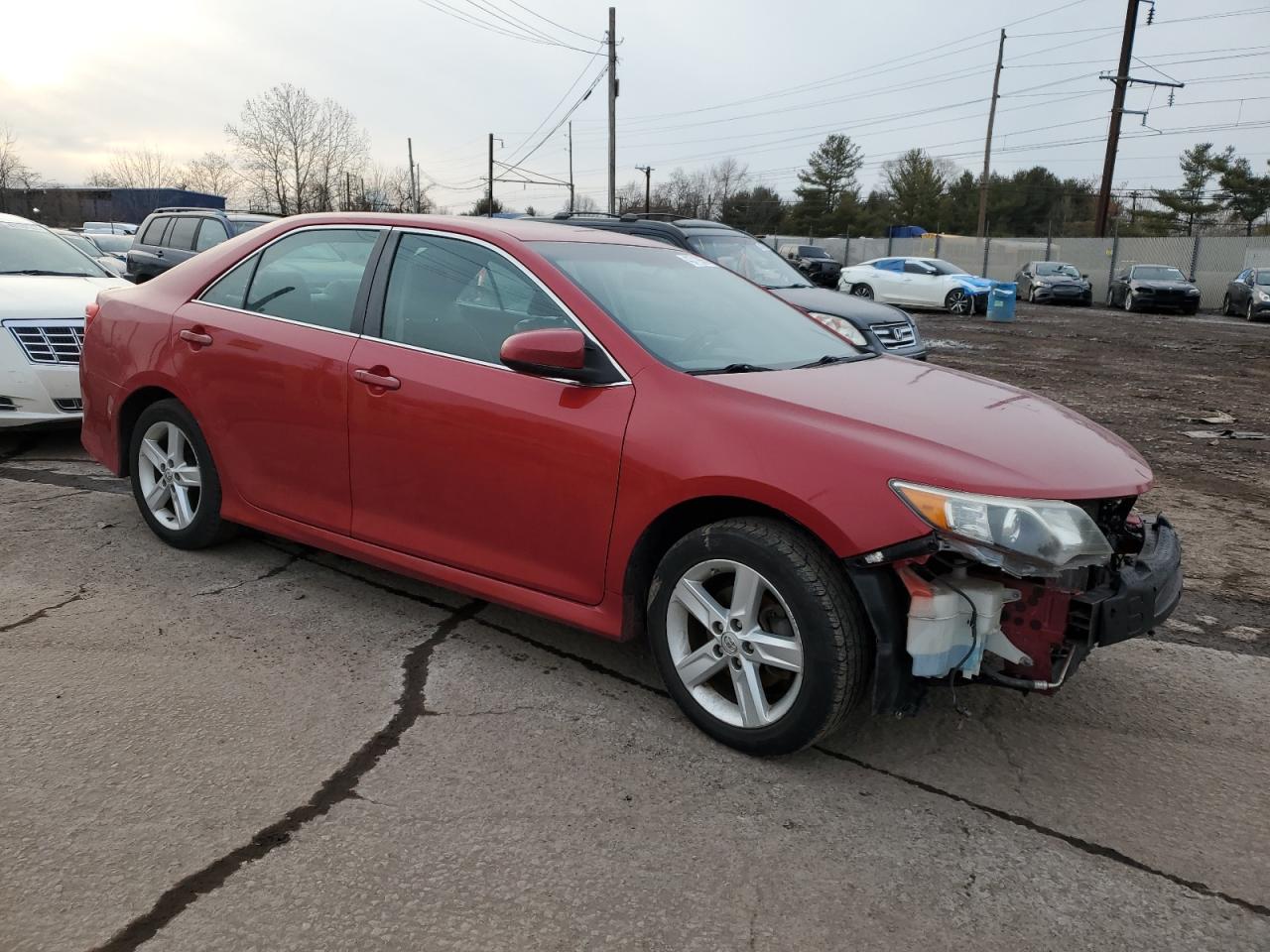 2014 Toyota Camry VIN 4T1BF1FK8EU801101 Copart auction photo, front end damage thumbnail 4