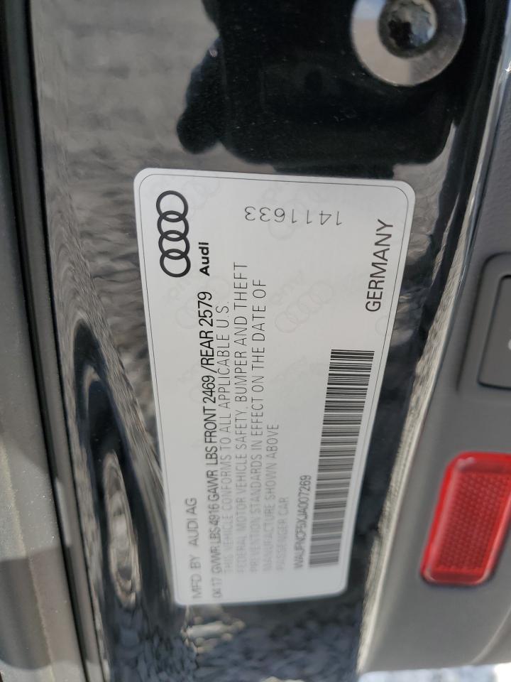 2018 Audi A5 VIN WAUFNCF5XJA007269 Copart auction photo, rear end / minor dent/scratches damage thumbnail 12