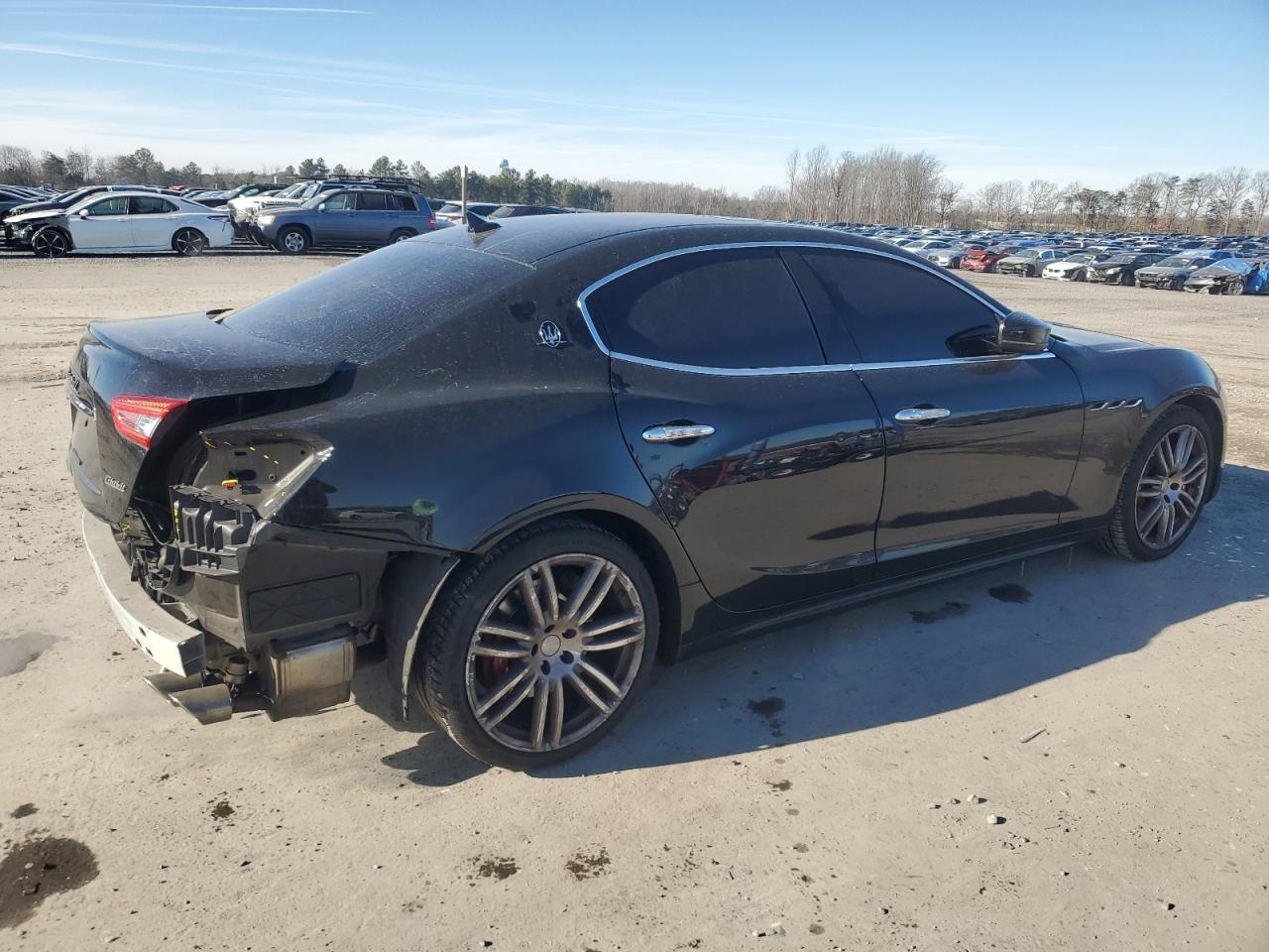 2019 Maserati Ghibli VIN ZAM57YTA0K1308475 Copart auction photo, rear end / minor dent/scratches damage thumbnail 3