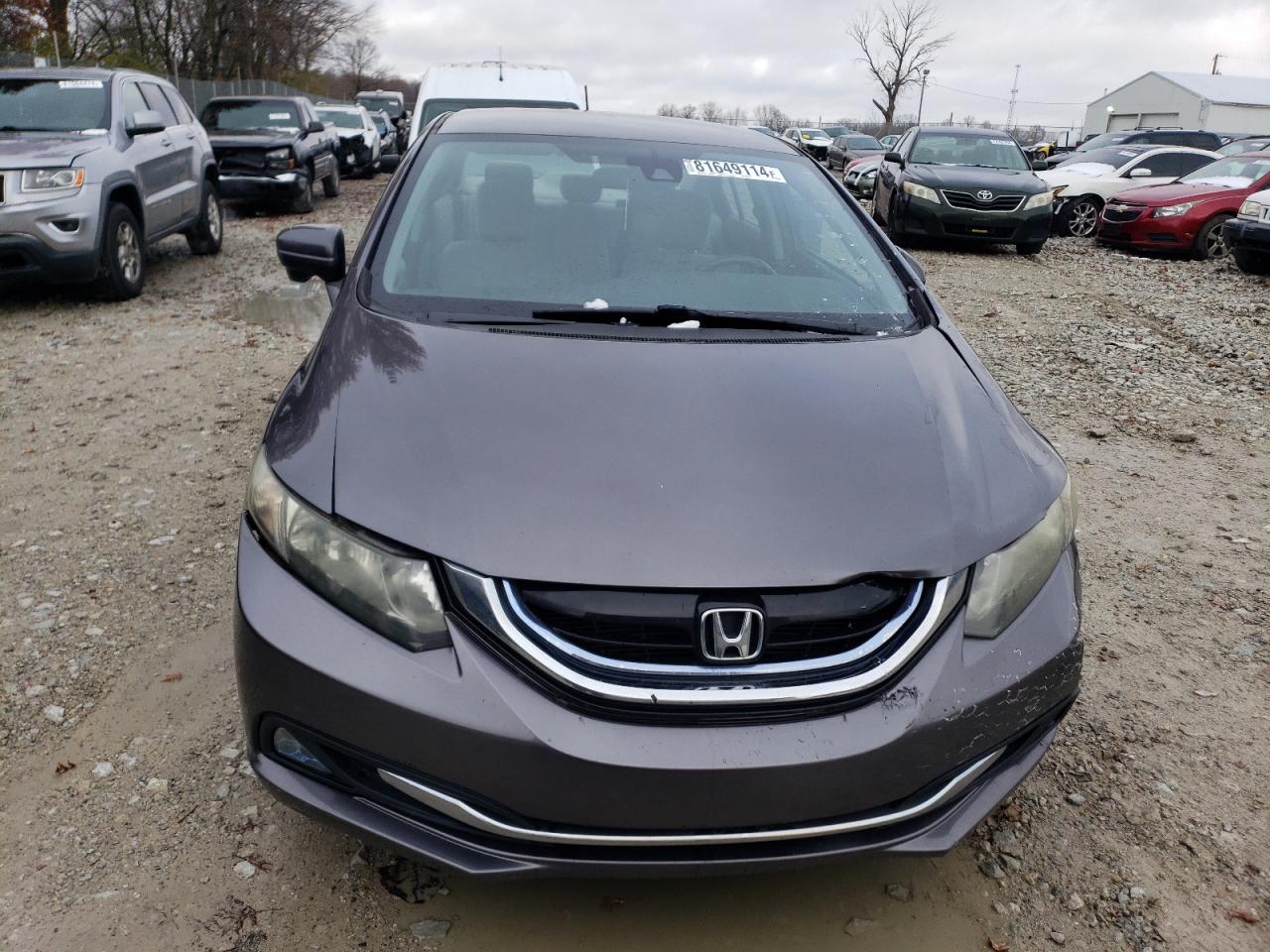 2014 Honda Civic VIN 19XFB4F24EE002059 Copart auction photo, side / front end damage thumbnail 5