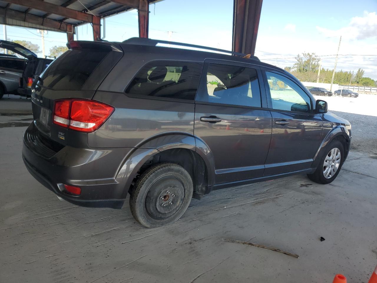 2015 Dodge Journey VIN 3C4PDCBG8FT649314 Copart auction photo, mechanical damage thumbnail 3