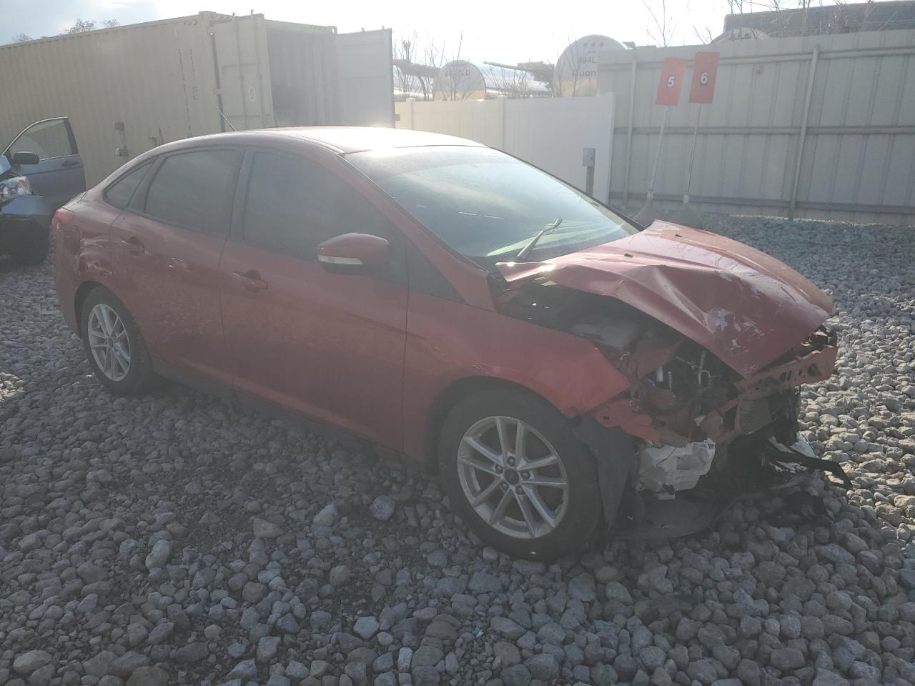 2018 Ford Focus VIN 1FADP3F26JL309856 Copart auction photo, front end / undercarriage damage thumbnail 4