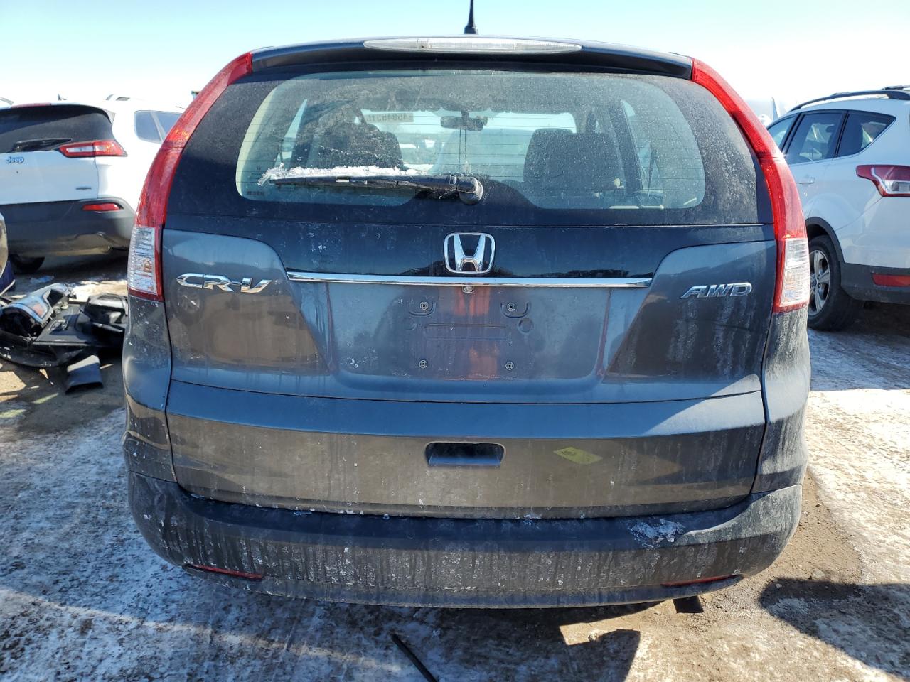 2014 Honda CR-V VIN 2HKRM4H34EH640367 Copart auction photo, side / front end damage thumbnail 6