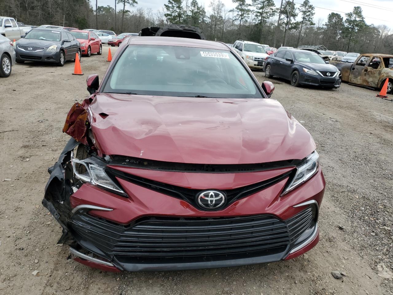 2021 Toyota Camry VIN 4T1C11AK5MU573891 Copart auction photo, front end / side damage thumbnail 5