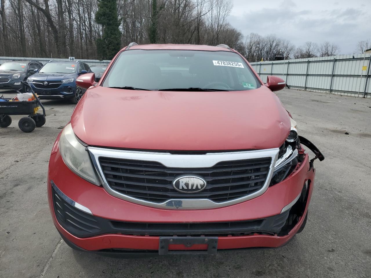 2013 KIA Sportage VIN KNDPBCA26D7364401 Copart auction photo, front end damage thumbnail 5