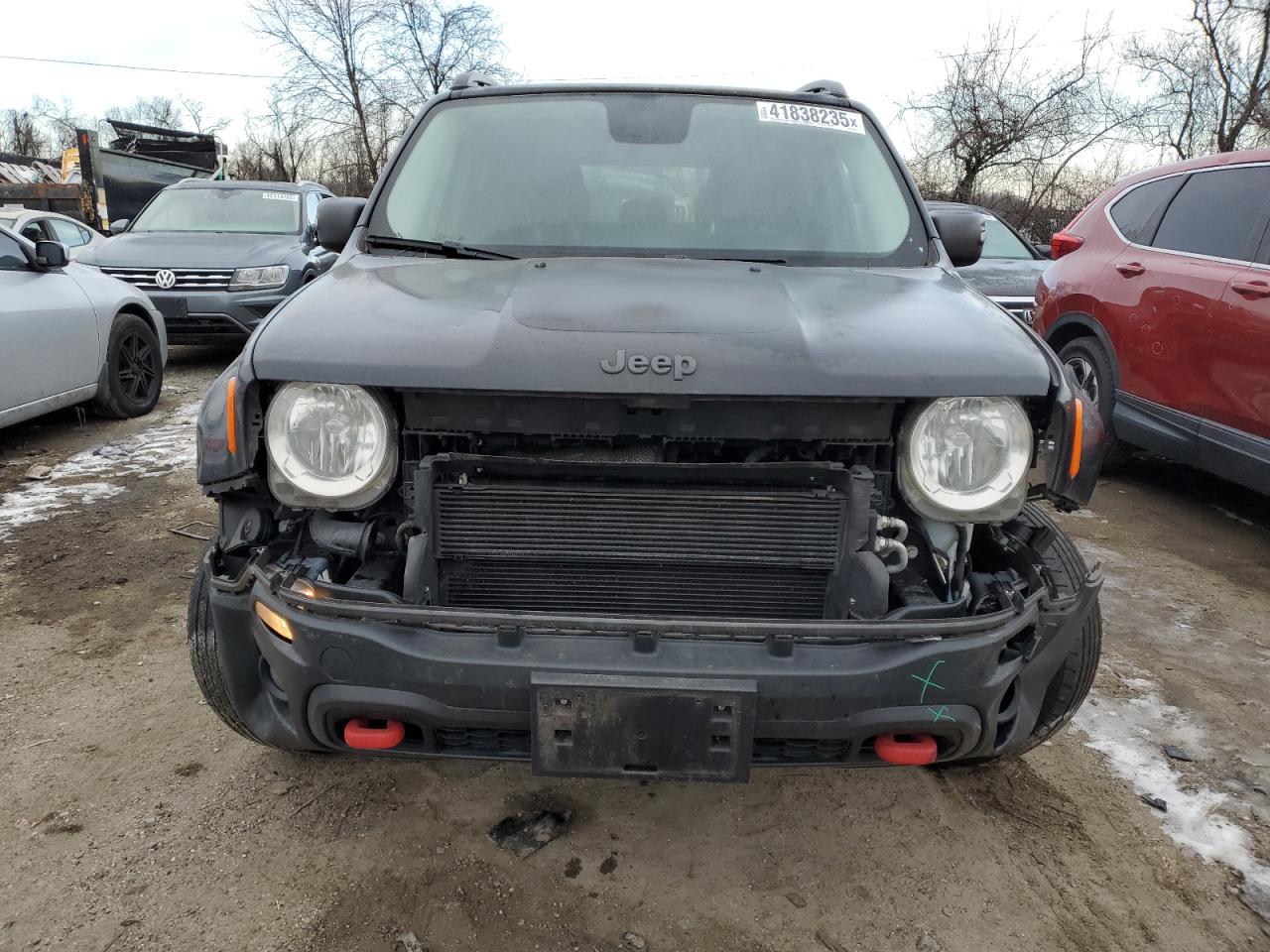 2017 Jeep Renegade VIN ZACCJBCB1HPE89873 Copart auction photo, undercarriage / front end damage thumbnail 5