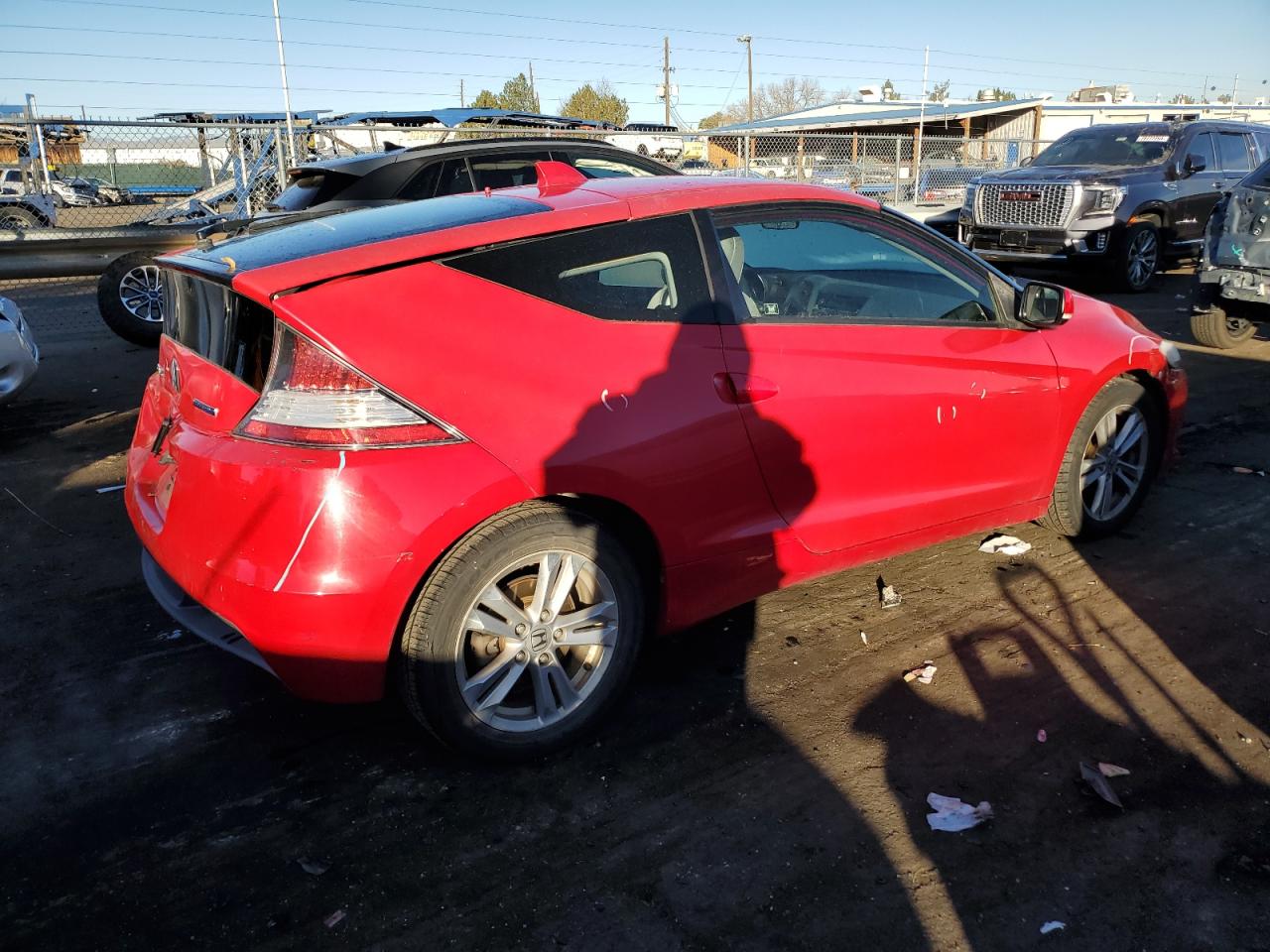 2012 Honda CR-Z VIN JHMZF1D47CS001775 Copart auction photo, front end / rear end damage thumbnail 3