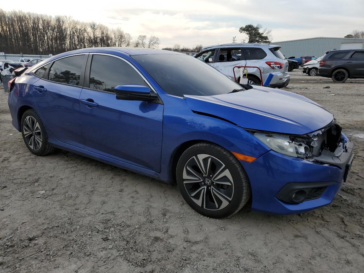 2016 Honda Civic VIN 19XFC1F45GE016035 Copart auction photo, front end / rear end damage thumbnail 4