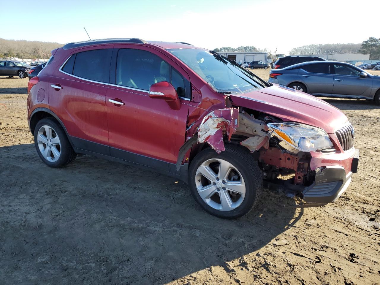 2015 Buick Encore VIN KL4CJASB5FB256138 Copart auction photo, front end / minor dent/scratches damage thumbnail 4