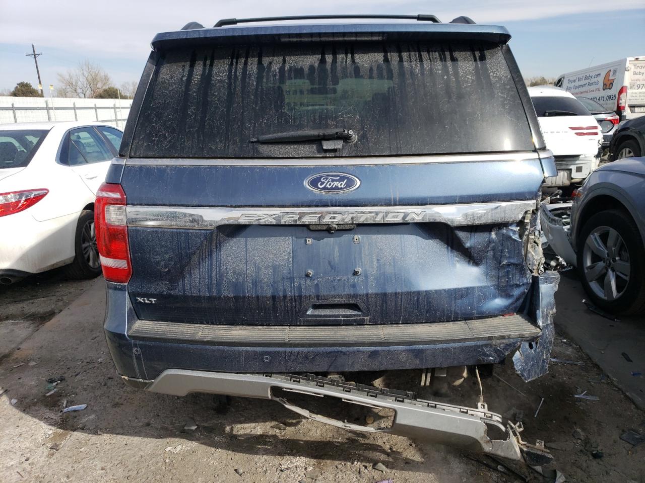 2019 Ford Expedition VIN 1FMJU1JT0KEA77069 Copart auction photo, rear end / side damage thumbnail 6