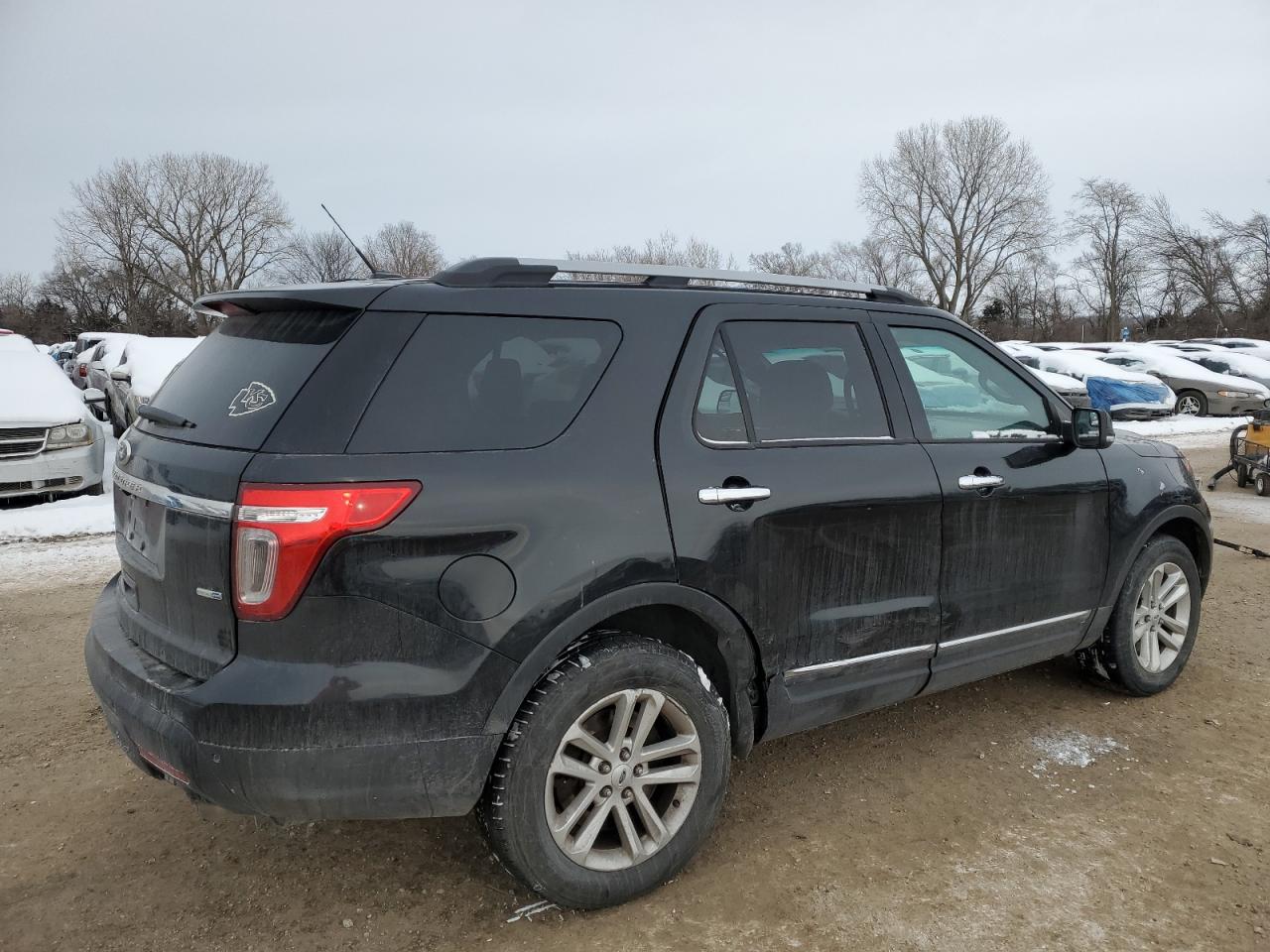 2014 Ford Explorer VIN 1FM5K8D87EGC39487 Copart auction photo, side damage thumbnail 3