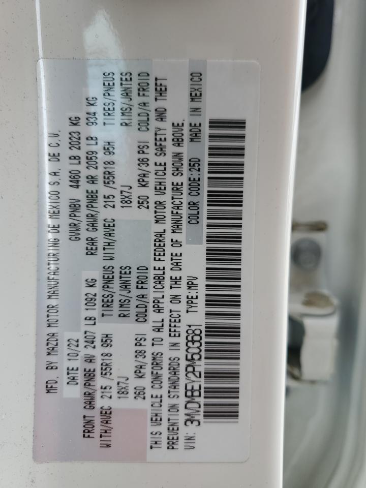 2023 Mazda CX-30 VIN 3MVDMBEY2PM503681 Copart auction photo, front end / side damage thumbnail 15