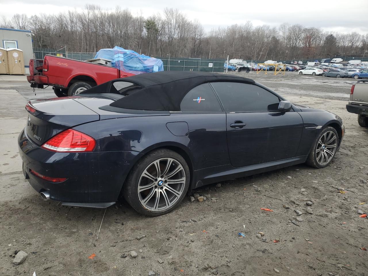 2008 BMW 6er VIN WBAEB53588CX62164 Copart auction photo, side / front end damage thumbnail 3