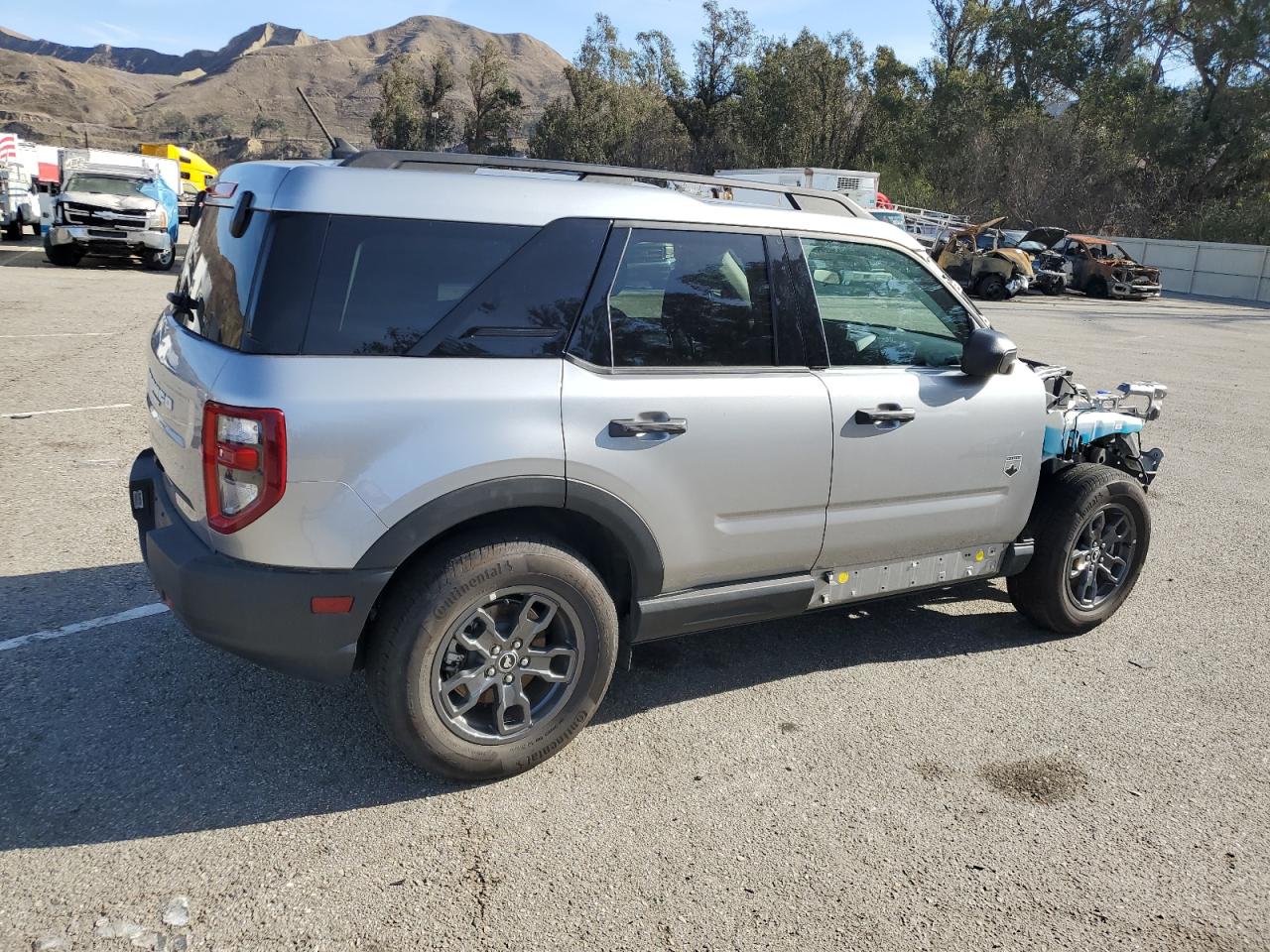 2023 Ford Bronco VIN 3FMCR9B62PRE27243 Copart auction photo, front end / side damage thumbnail 3