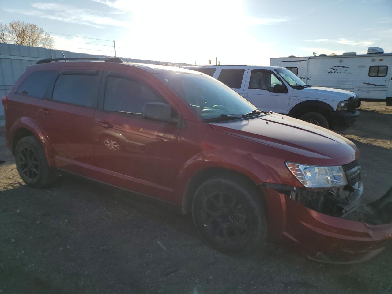 2014 Dodge Journey VIN 3C4PDDAG4ET237770 Copart auction photo, side / front end damage thumbnail 4