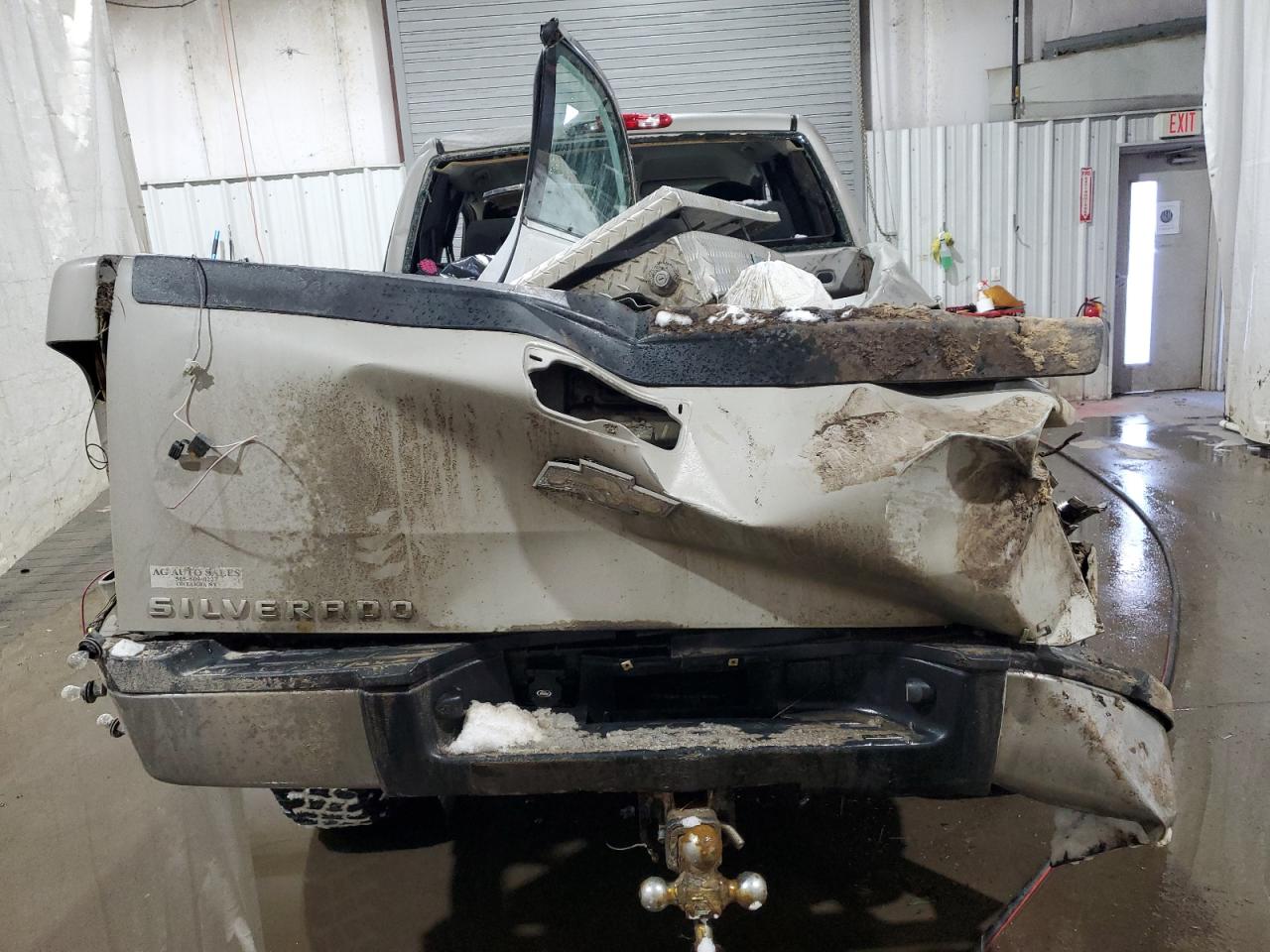 2009 Chevrolet Silverado VIN 1GCHK49K69E123455 Copart auction photo, rollover damage thumbnail 6
