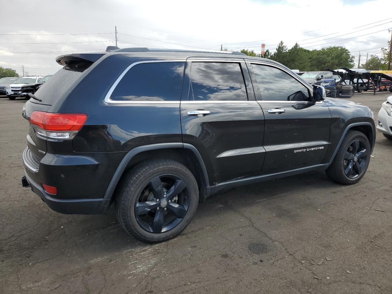 2014 Jeep Grand Cherokee VIN 1C4RJFBG2EC129476 Copart auction photo, side damage thumbnail 3