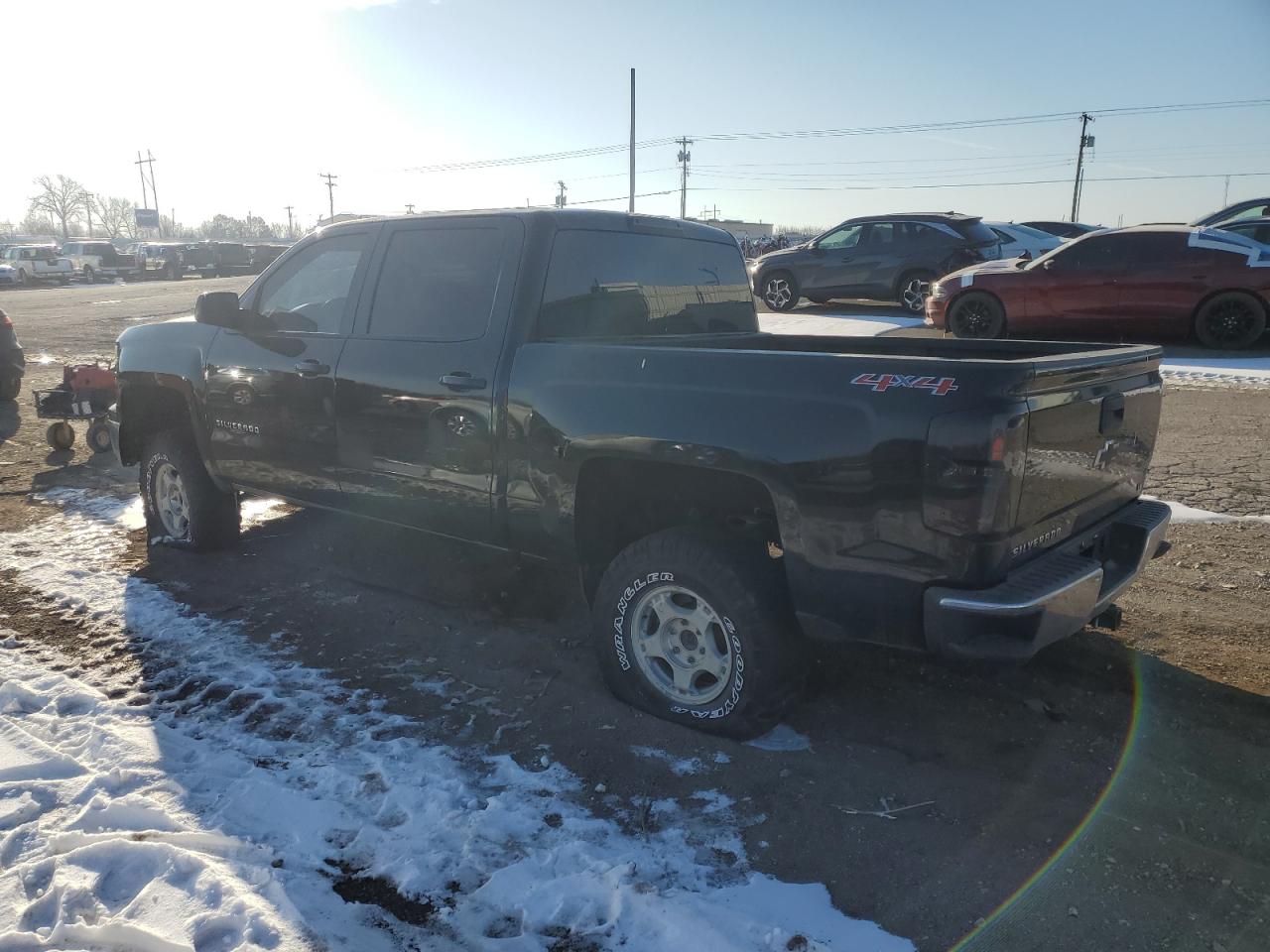 2014 Chevrolet Silverado VIN 3GCUKREC0EG567380 Copart auction photo, undercarriage / side damage thumbnail 2