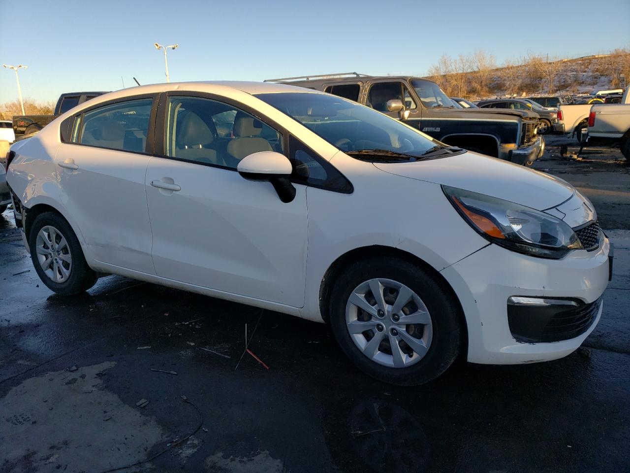 2017 KIA Rio VIN KNADM4A35H6117858 Copart auction photo, rear end / hail damage thumbnail 4