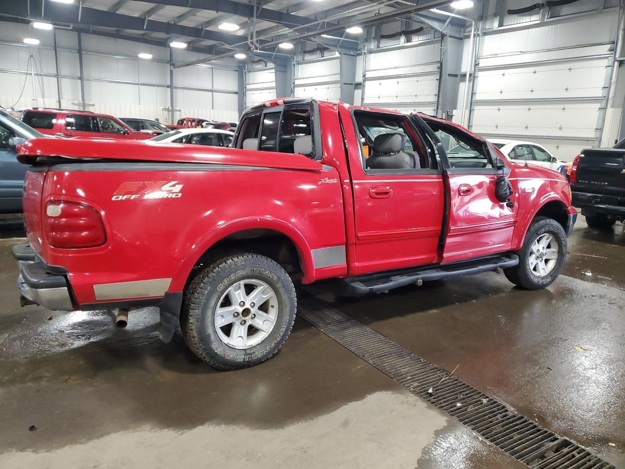 2002 Ford F-150 VIN 1FTRW08L92KA30304 Copart auction photo, rollover damage thumbnail 3
