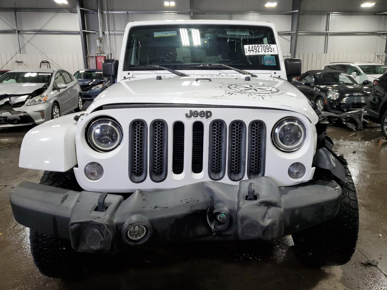 2015 Jeep Wrangler VIN 1C4AJWBG5FL678426 Copart auction photo, front end damage thumbnail 5
