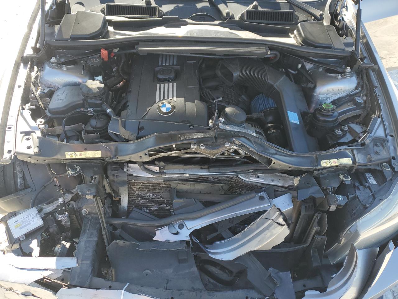 2009 BMW 3er VIN WBAPM77519NL94506 Copart auction photo, front end damage thumbnail 13