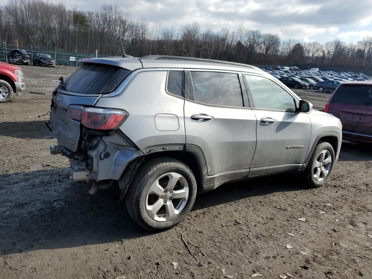 2020 Jeep Compass VIN 3C4NJDBB3LT217655 Copart auction photo, rear end damage thumbnail 3