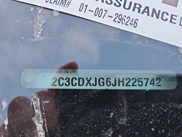 2018 Dodge Charger VIN 2C3CDXJG6JH225742 Copart auction photo, vandalism / stripped damage thumbnail 12