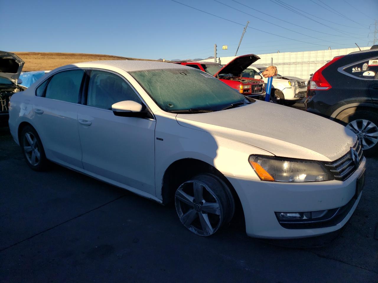 2015 Volkswagen Passat VIN 1VWAS7A34FC114233 Copart auction photo, undercarriage / front end damage thumbnail 4