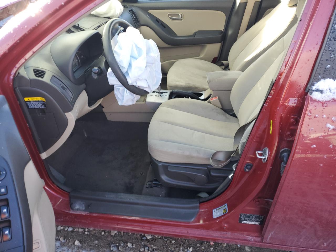 2008 Hyundai Elantra VIN KMHDU46DX8U382271 Copart auction photo, front end damage thumbnail 7