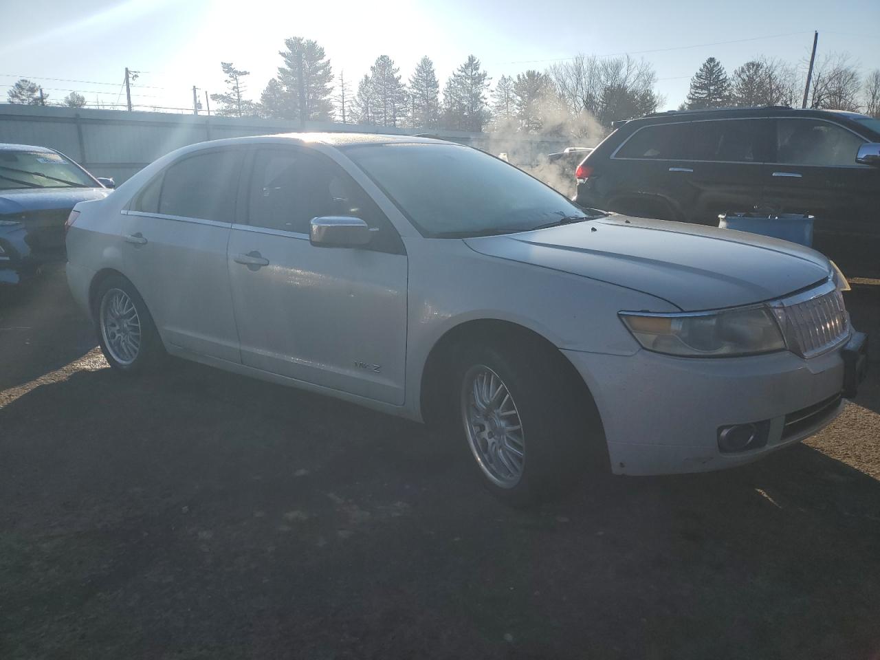 2007 Lincoln MKZ VIN 3LNHM28T67R609312 Copart auction photo, front end / side damage thumbnail 4
