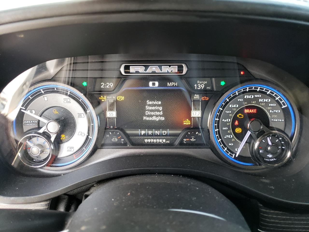 2020 RAM 1500 VIN 1C6SRFHM7LN250293 Copart auction photo, front end / side damage thumbnail 9
