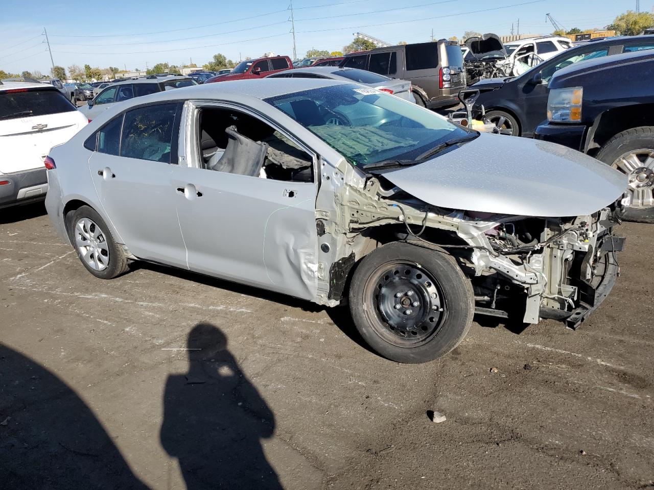 2022 Toyota Corolla VIN 5YFEPMAE0NP305739 Copart auction photo, front end damage thumbnail 4