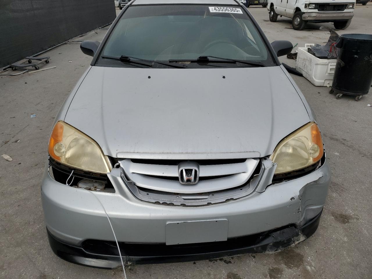 2003 Honda Civic VIN 1HGEM21523L010596 Copart auction photo, front end / side damage thumbnail 5