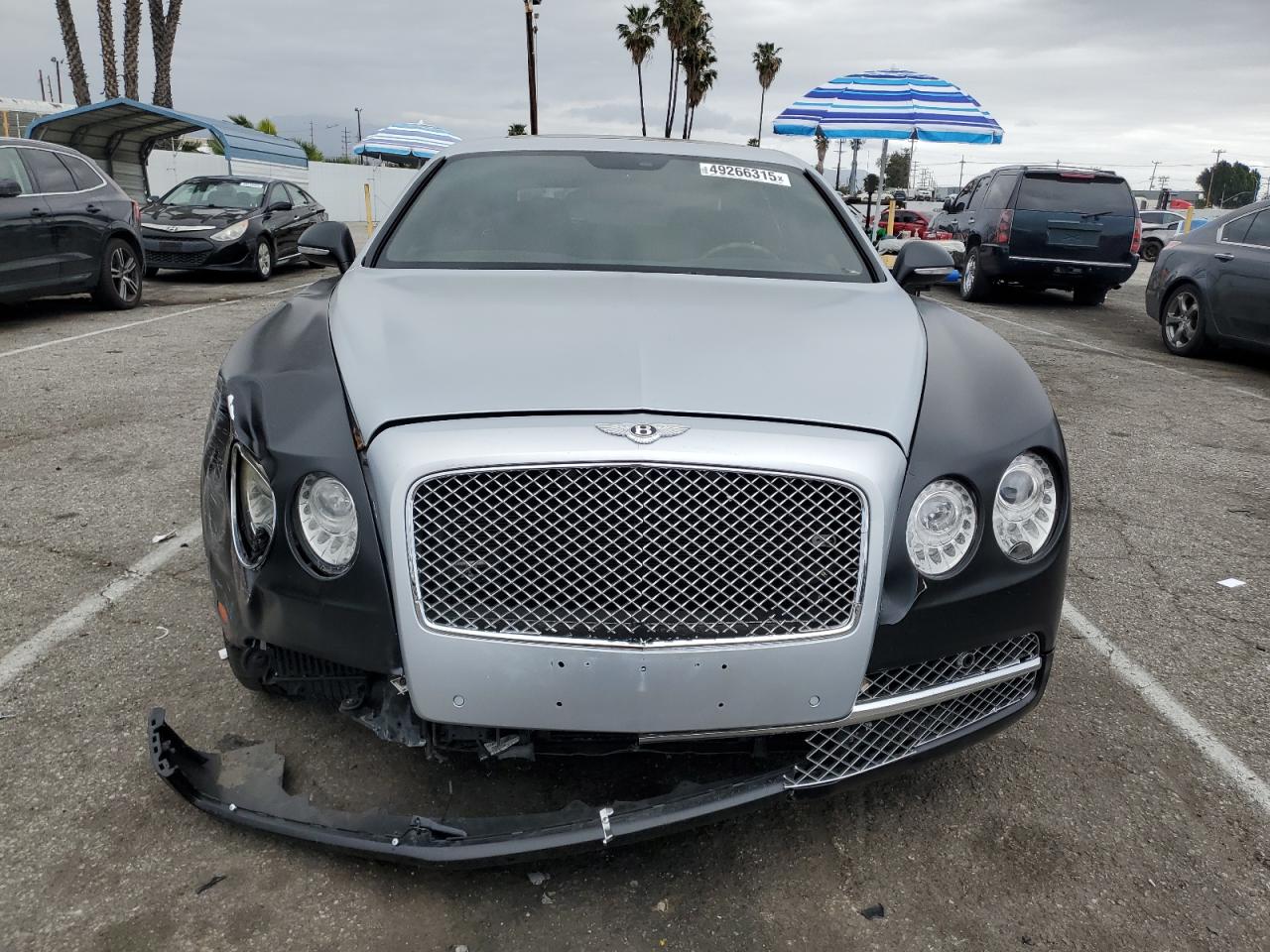 2014 Bentley Flying spur VIN SCBEC9ZA9EC096023 Copart auction photo, front end / rear end damage thumbnail 5