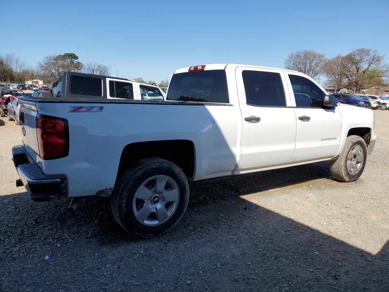 2014 Chevrolet Silverado VIN 3GCUKRECXEG142037 Copart auction photo, side / rear end damage thumbnail 3
