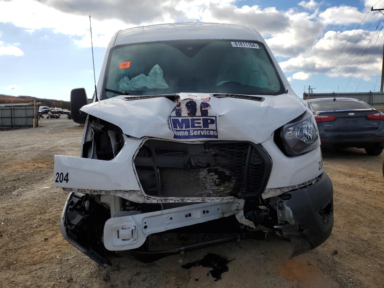 2023 Ford Transit VIN 1FTBR1C82PKA73133 Copart auction photo, front end / undercarriage damage thumbnail 5