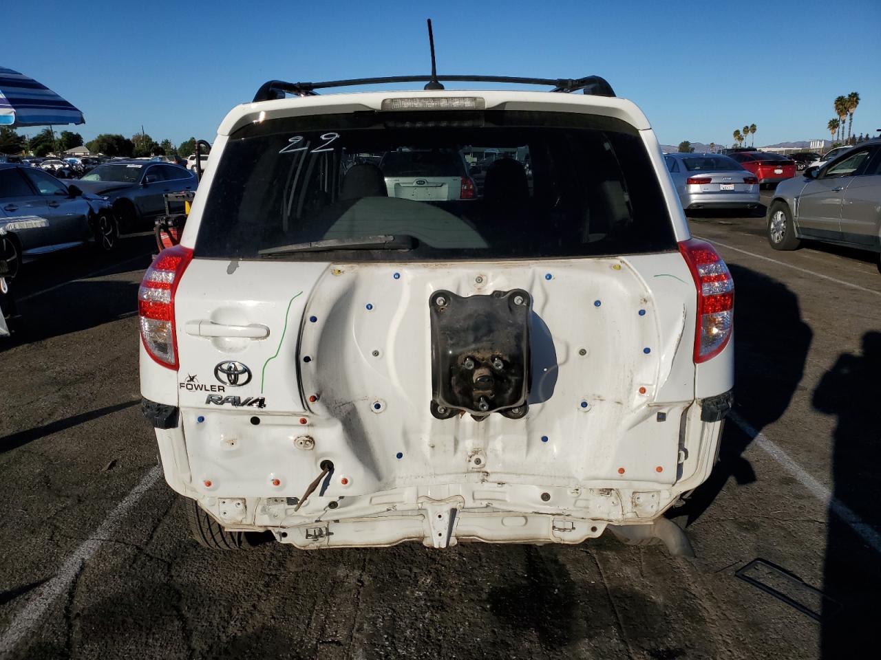 2012 Toyota RAV 4 VIN 2T3ZF4DV8CW152577 Copart auction photo, rear end / minor dent/scratches damage thumbnail 6