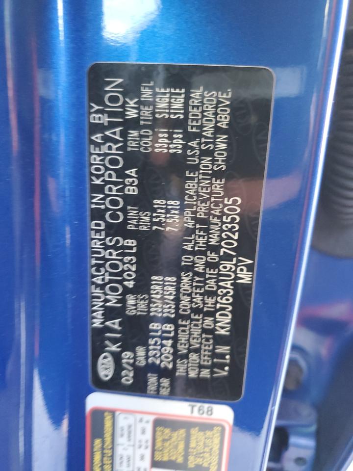 2020 KIA Soul VIN KNDJ63AU9L7023505 Copart auction photo, front end damage thumbnail 14