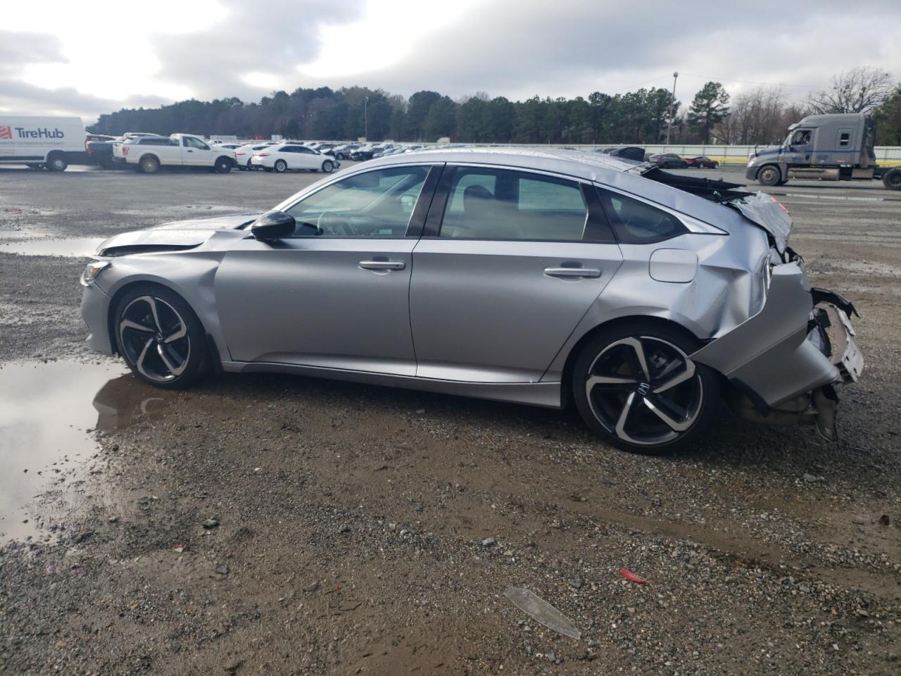 2021 Honda Accord VIN 1HGCV1F33MA085357 Copart auction photo, rear end / front end damage thumbnail 2