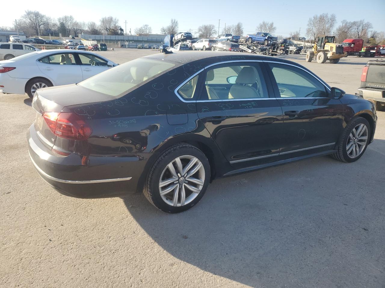 2017 Volkswagen Passat VIN 1VWGT7A37HC077656 Copart auction photo, hail damage thumbnail 3