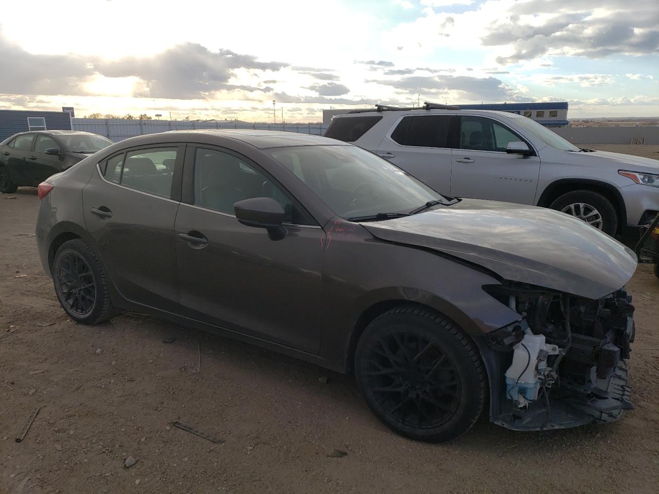 2018 Mazda 3 VIN 3MZBN1W31JM160661 Copart auction photo, front end / hail damage thumbnail 4