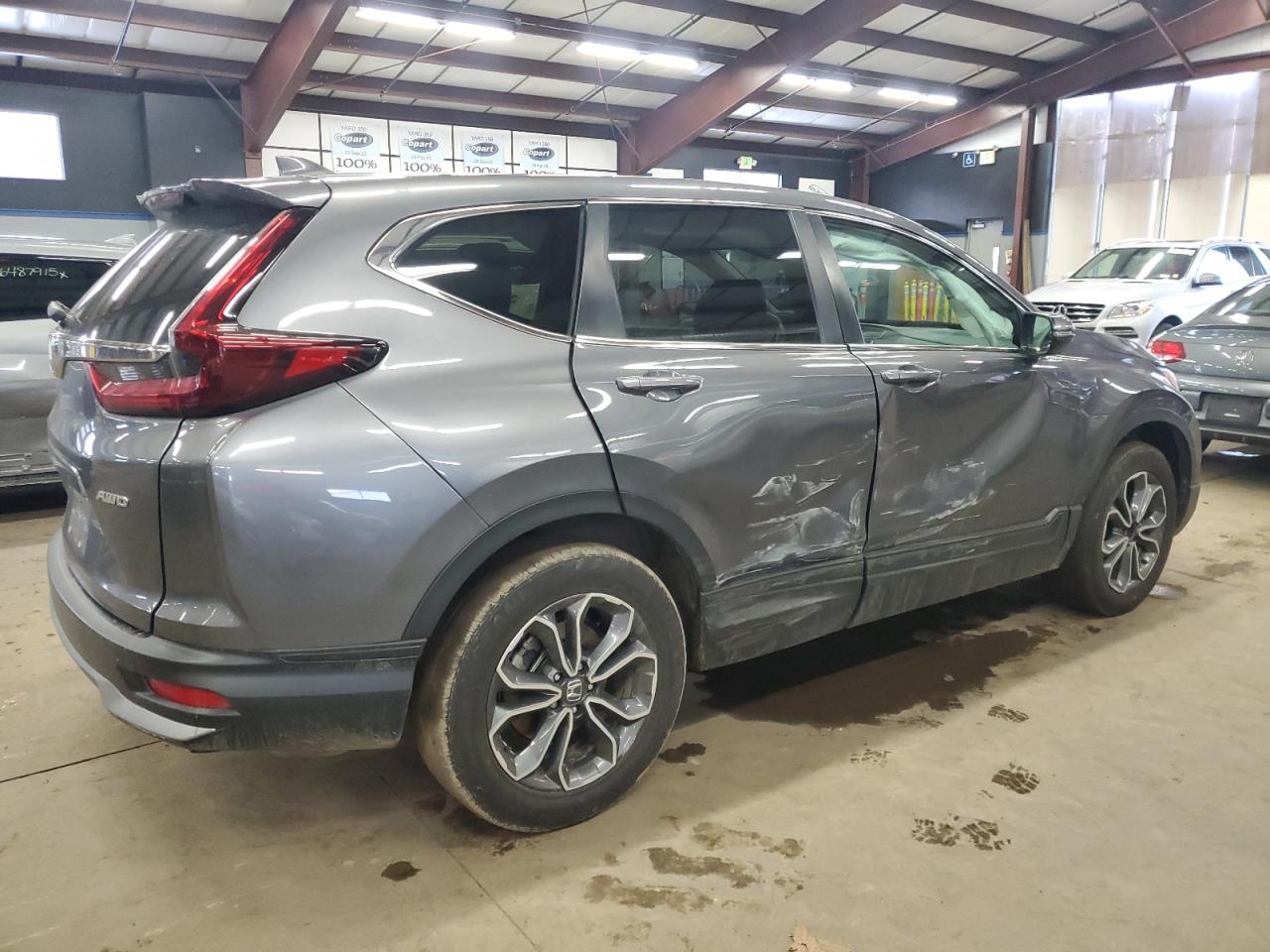 2021 Honda CR-V VIN 2HKRW2H85MH666355 Copart auction photo, side / minor dent/scratches damage thumbnail 3