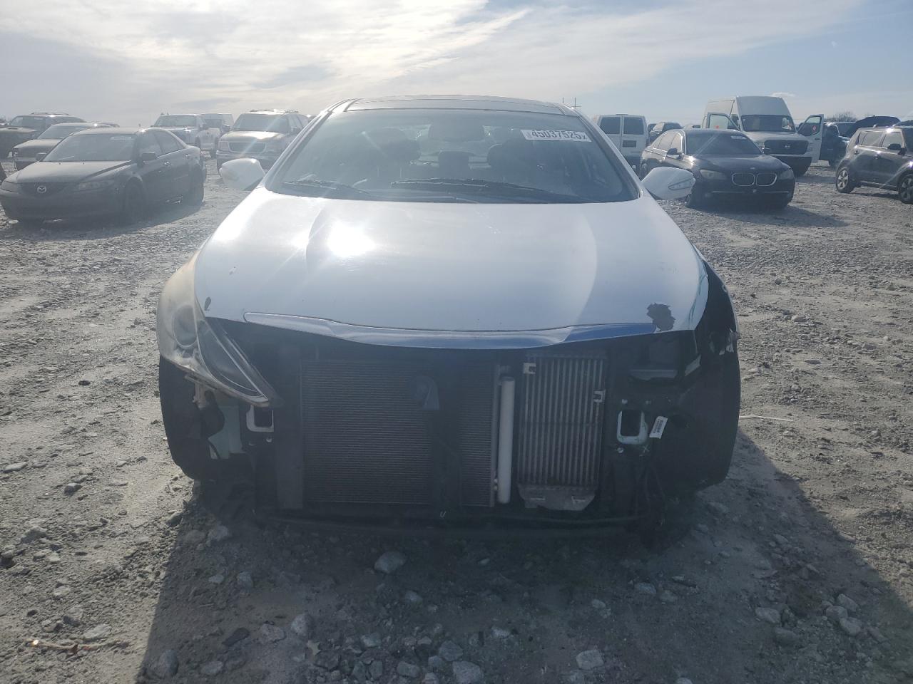 2013 Hyundai Sonata VIN 5NPEC4AB9DH613893 Copart auction photo, front end / rear end damage thumbnail 5